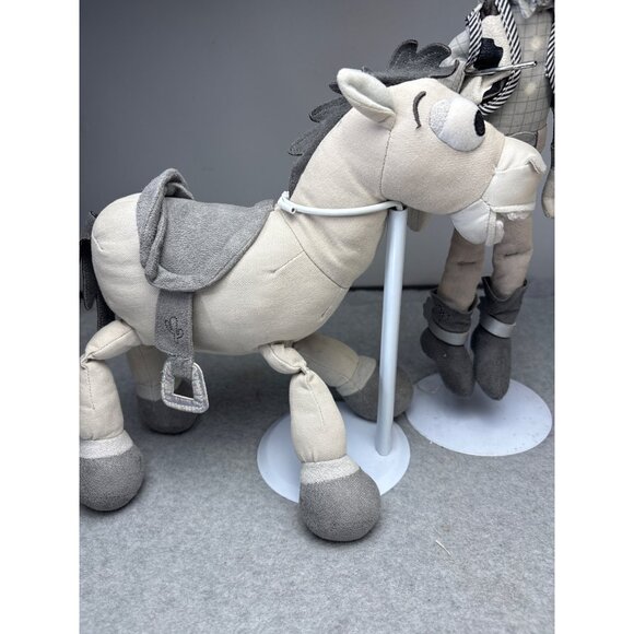 Woody & Bullseye Sheriff & Horse Plush Set Black & White 13" & 12" - Picture 2 of 12